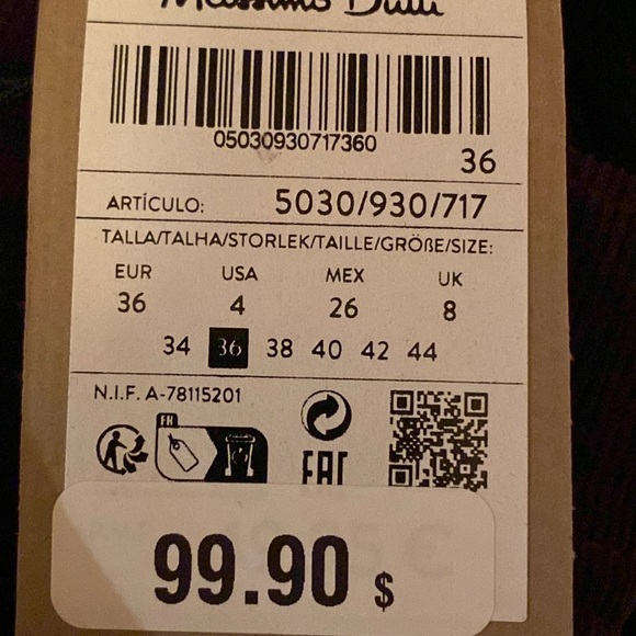 NWT. Massimo Dutti Brown Corduroy Straight Fit Needlecord Trousers. Size 2. - Picture 8 of 10